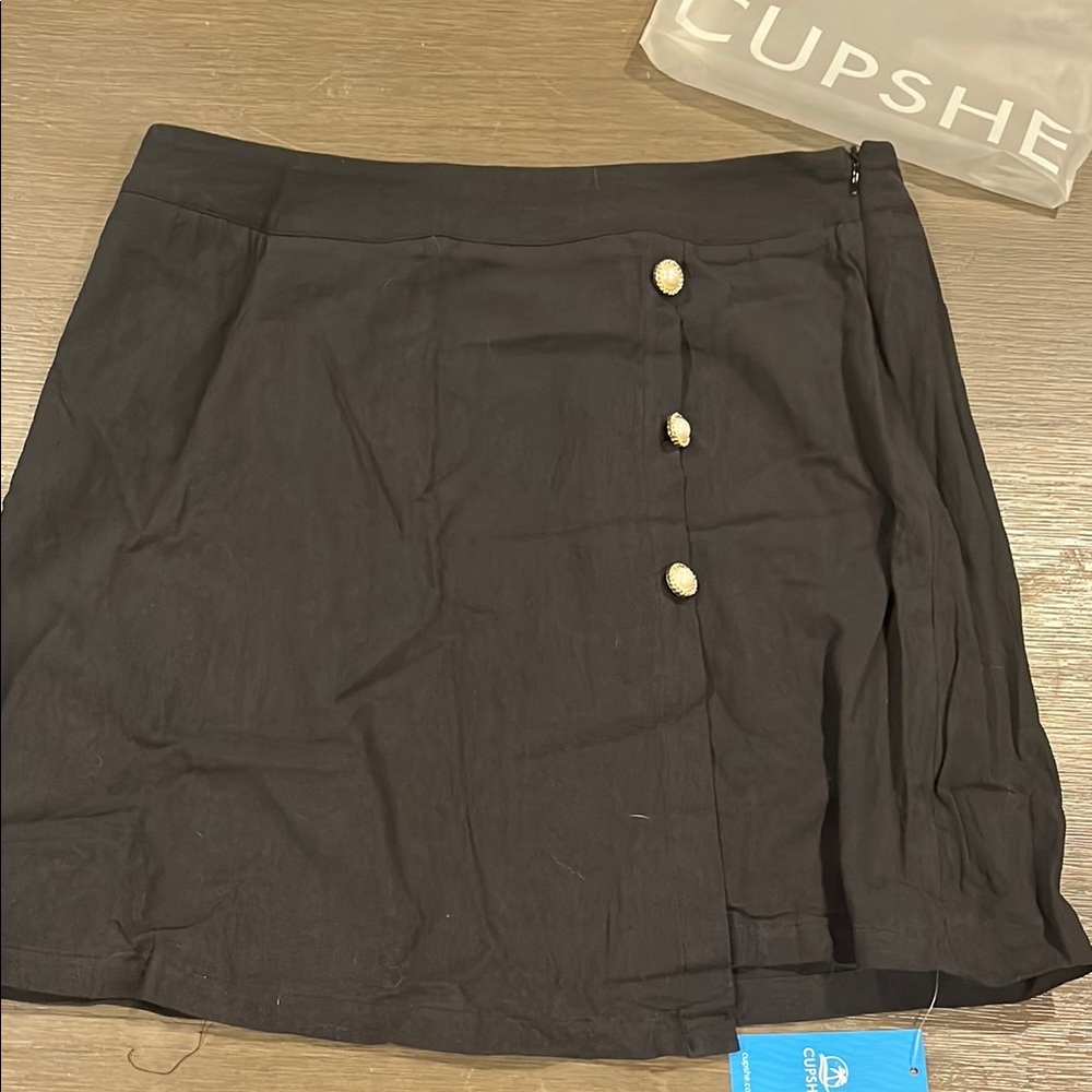 Cupshe Faux Wrap Mini Skirt
